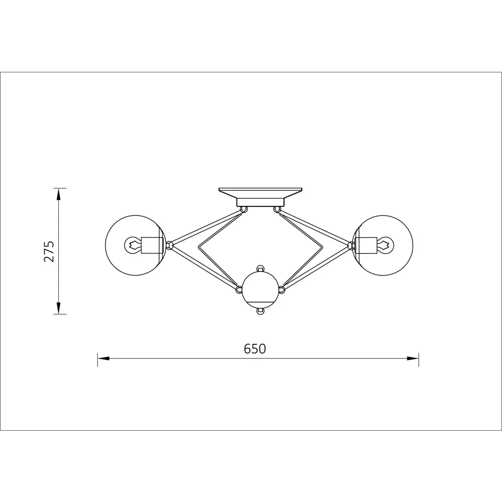 Люстра «Galaxy» 592/3PL 3хЕ27х60 Вт цвет никель Escada STLM-2171006 - Вид №8