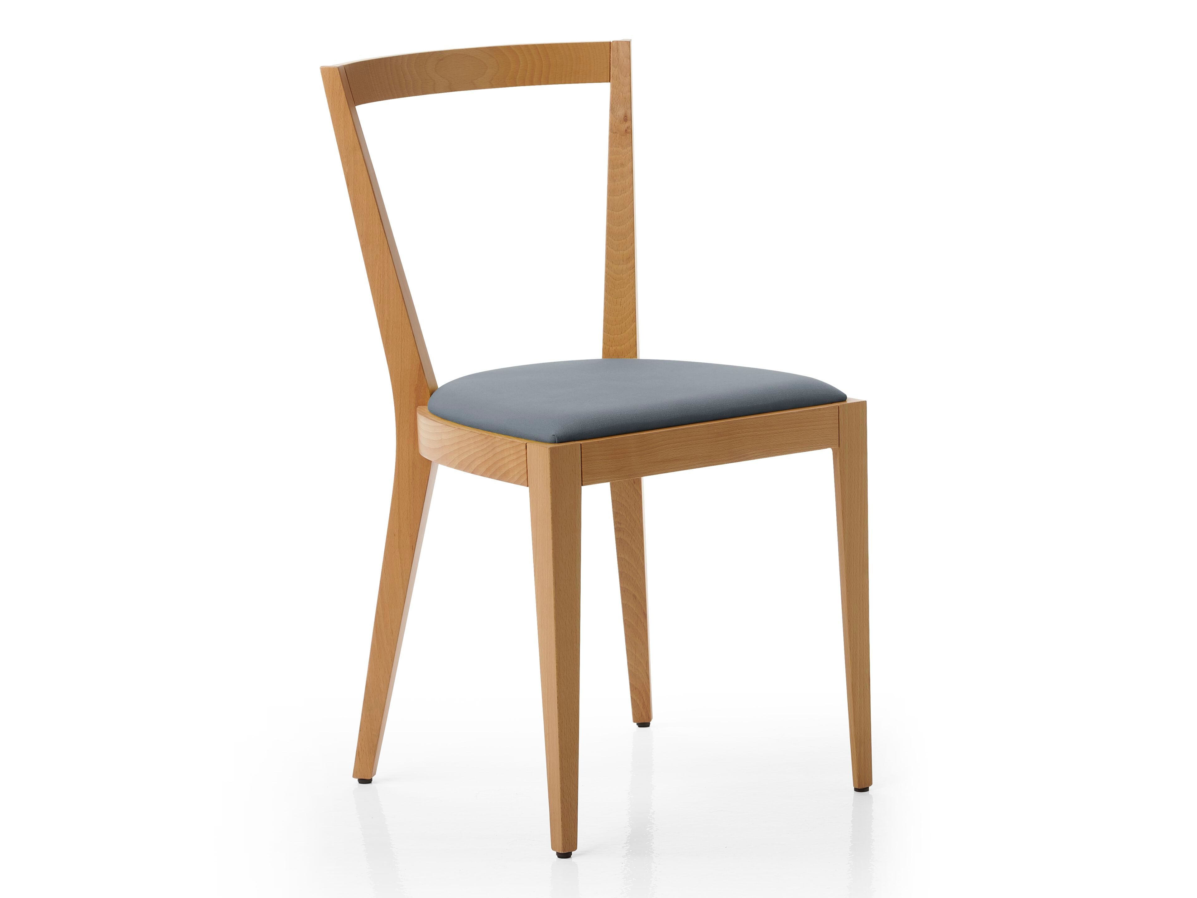 Стул из бука с мягким сиденьем BBB PONTI 940 ARCH-00015777 - Вид №1