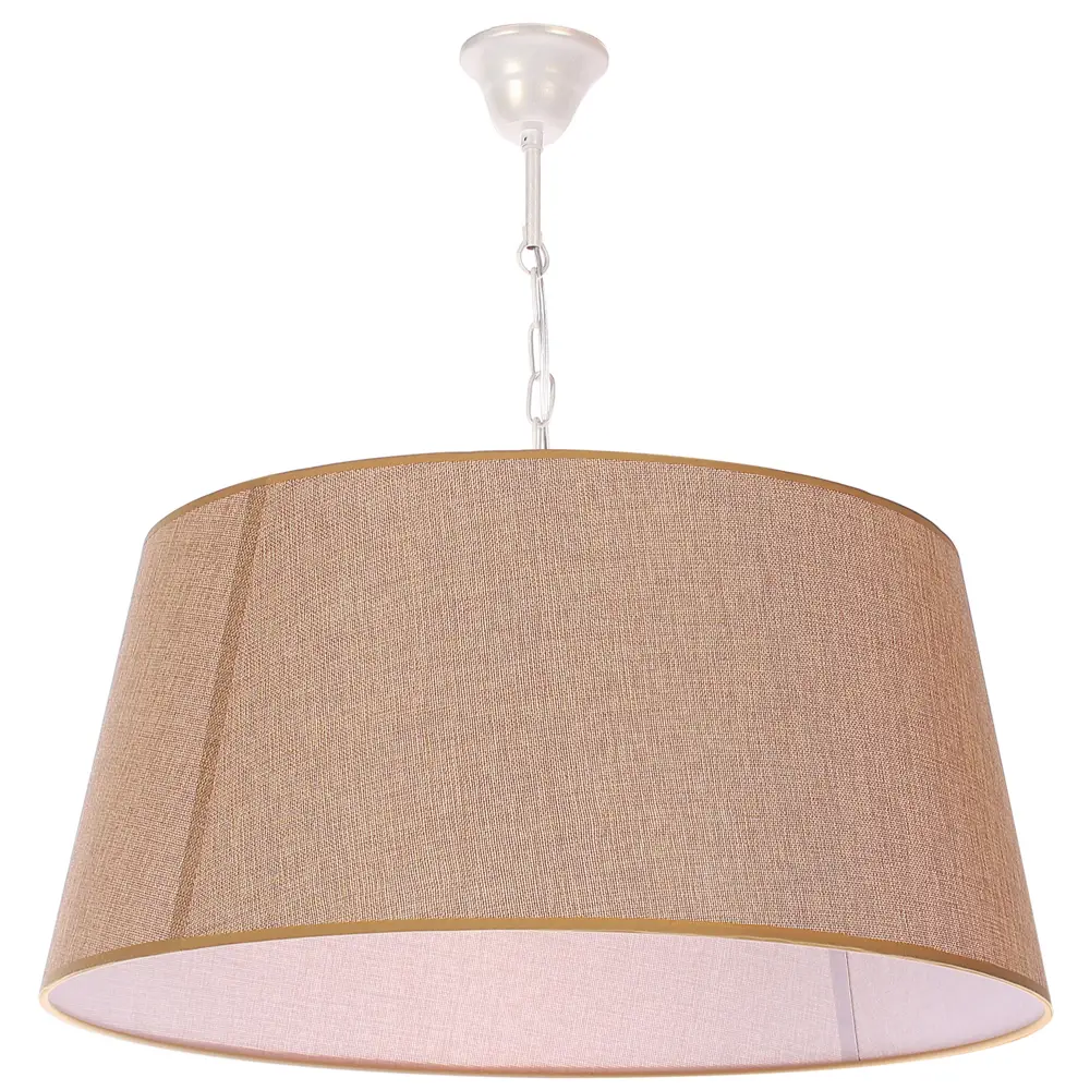 Подвесной светильник Светпромъ Е27 лен цвет коричневый/золото STLM-2047324