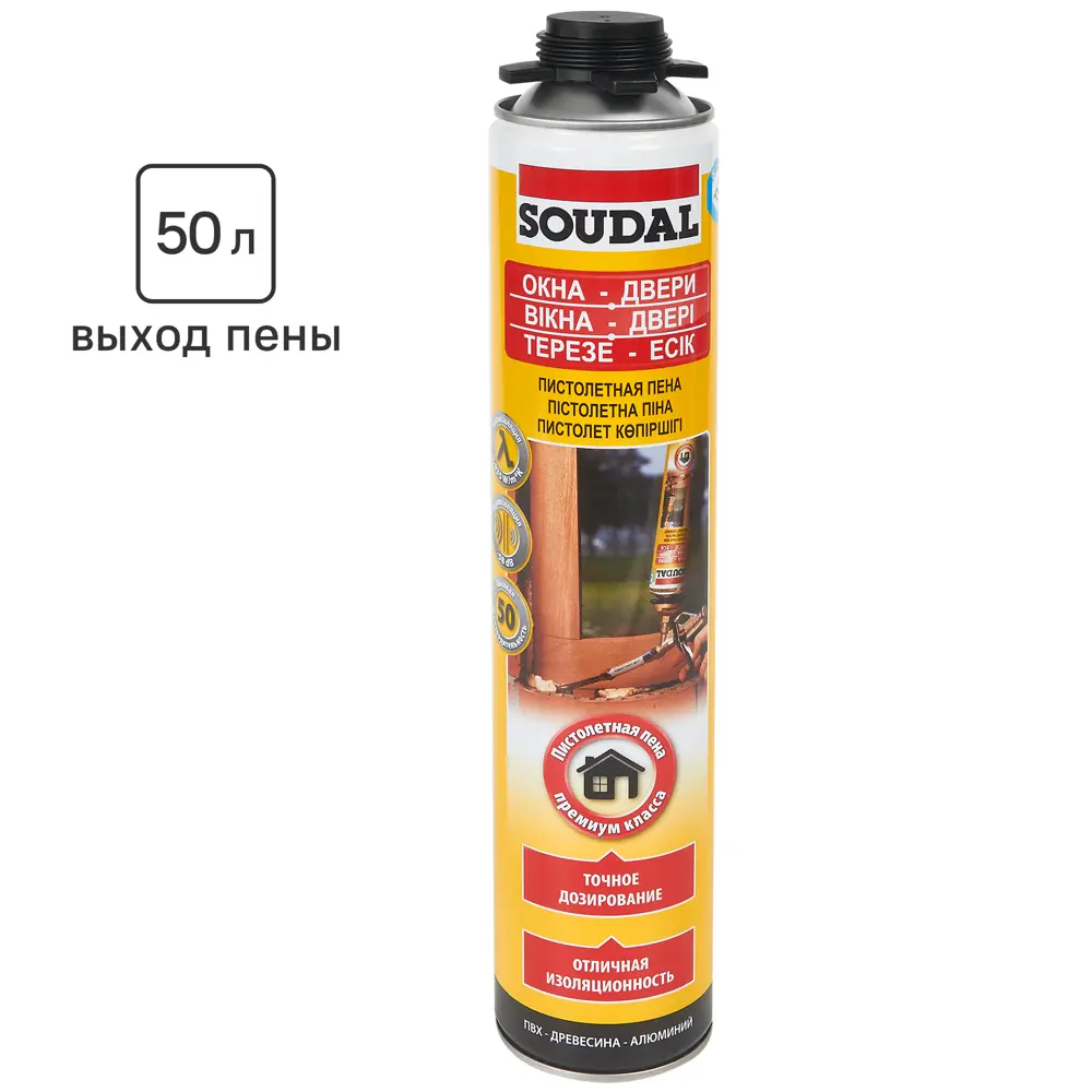 Soudal Профессиональная летняя монтажная пена 750 мл для строительных работ 86227281 STLM-0067202