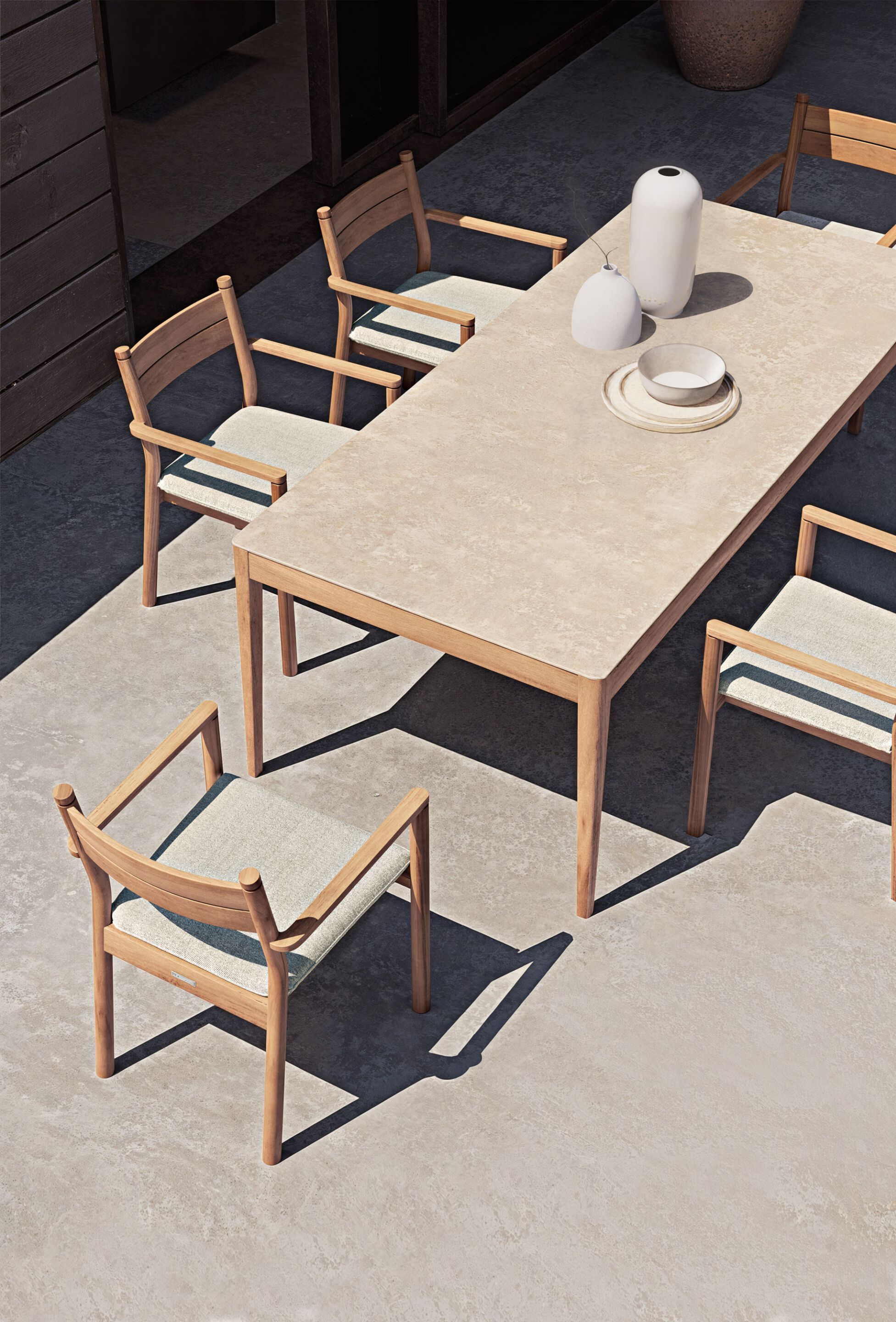 Прямоугольный садовый стол из лавового камня Atmosphera Панама ARCH-00014604 - Вид №3