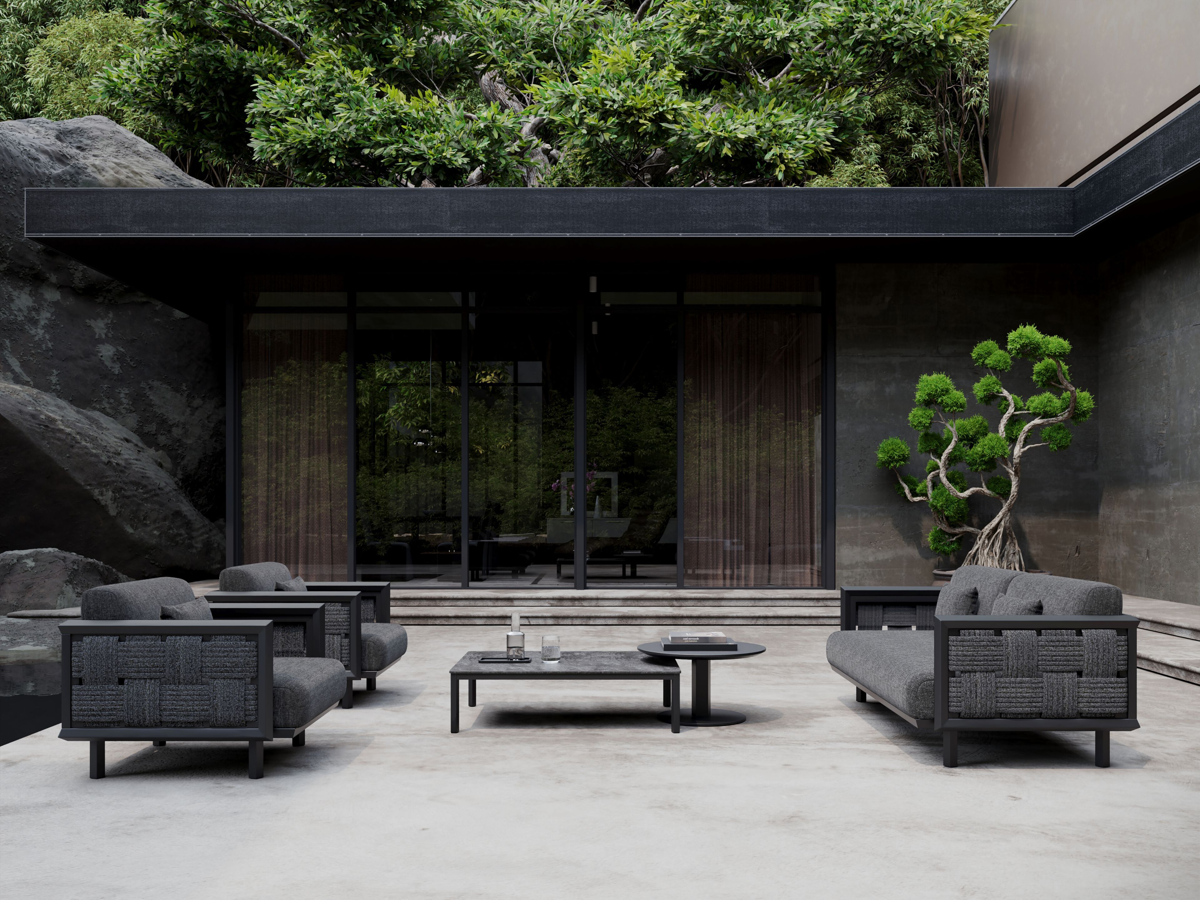 Алюминиевый низкий прямоугольный садовый столик SNOC Éclat ARCH-00050871 - Вид №3