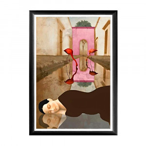 138521167_1818 Арт-постер «Розовый фламинго» Object Desire