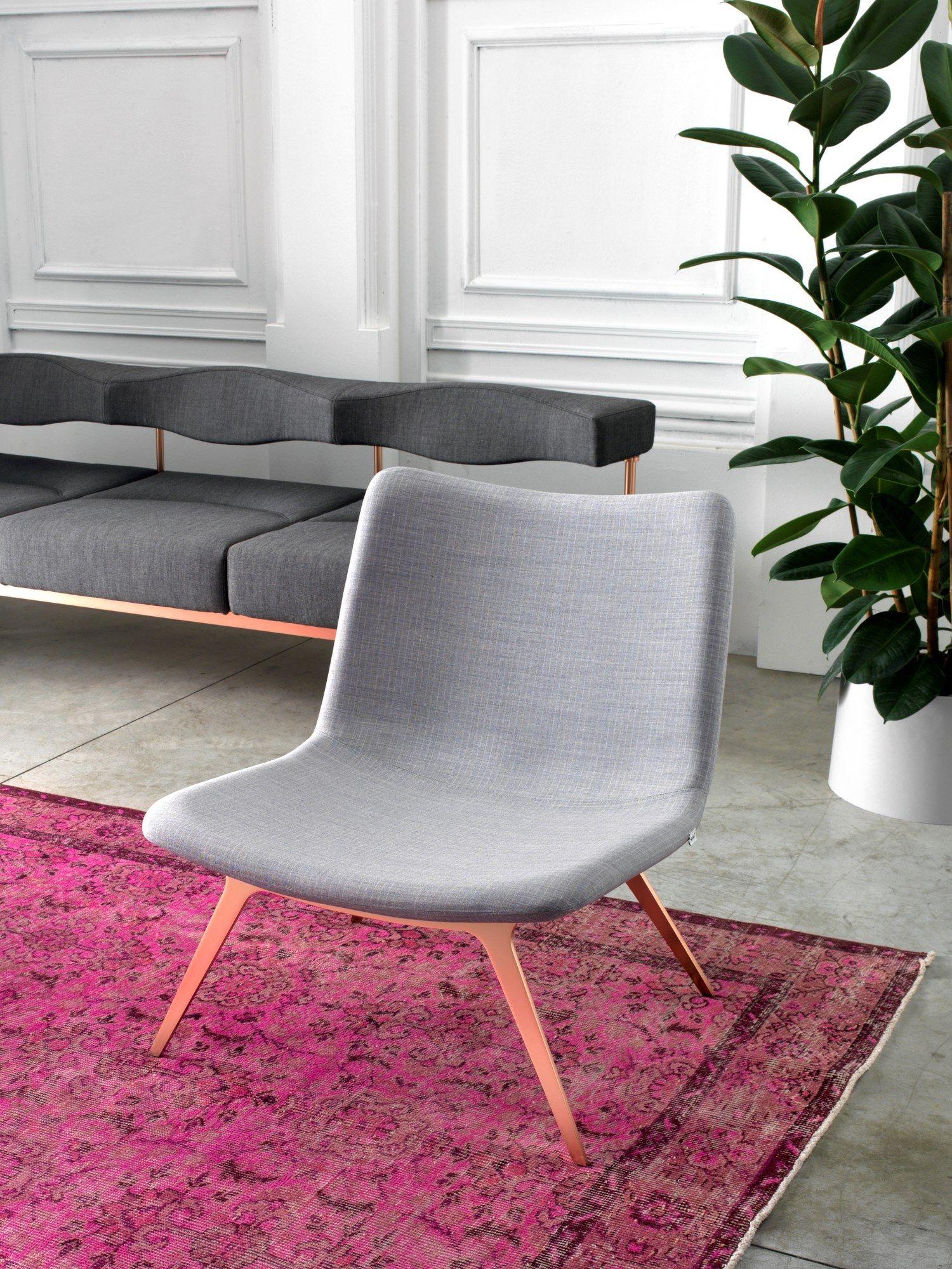 Тканевое кресло с 4 металлическими ножками SITIA SOTAI ARCH-00063641 - Вид №4