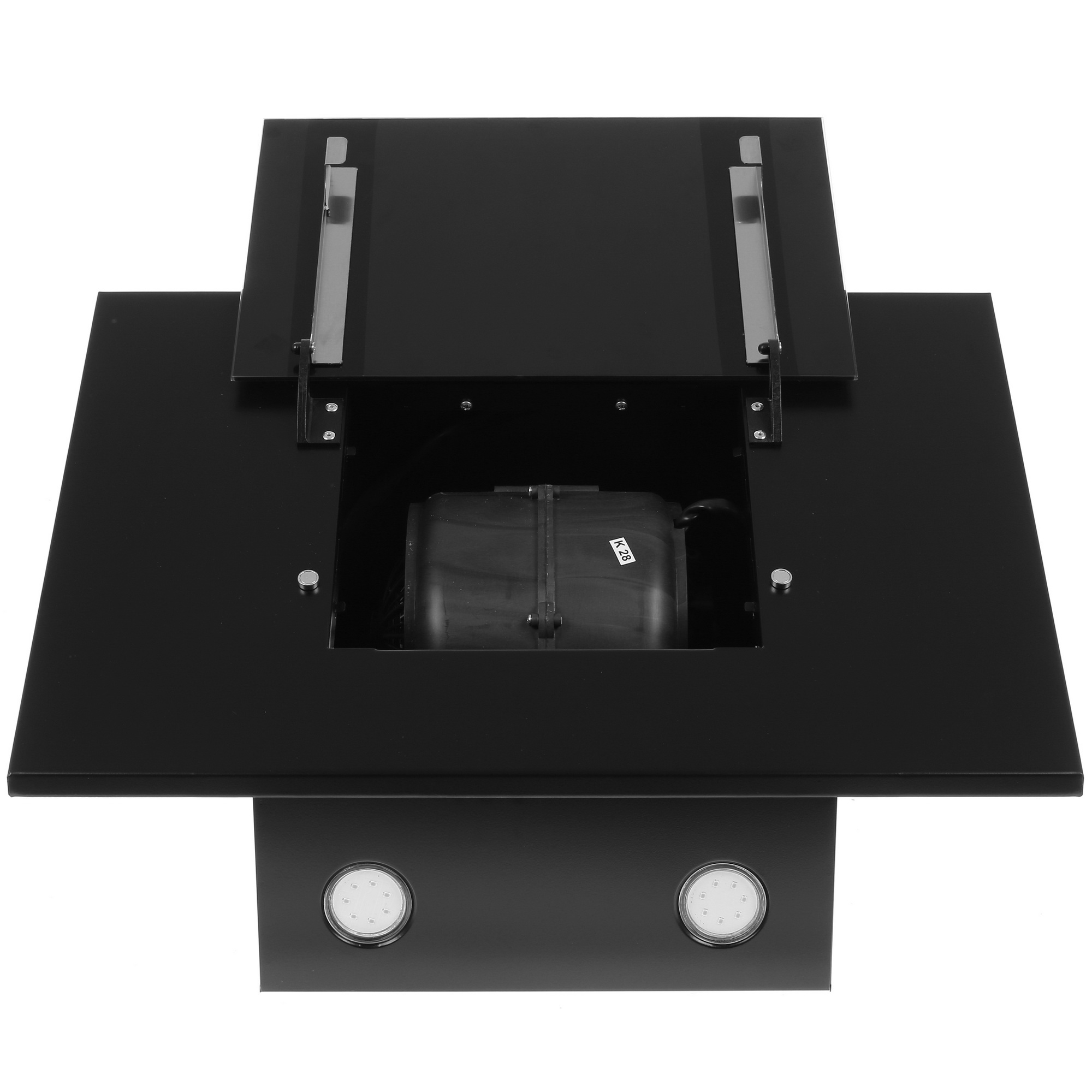 8130128 Вытяжка наклонная MBS GALTONIA 160 GLASS черный/черный STDN-0118351 - Вид №8