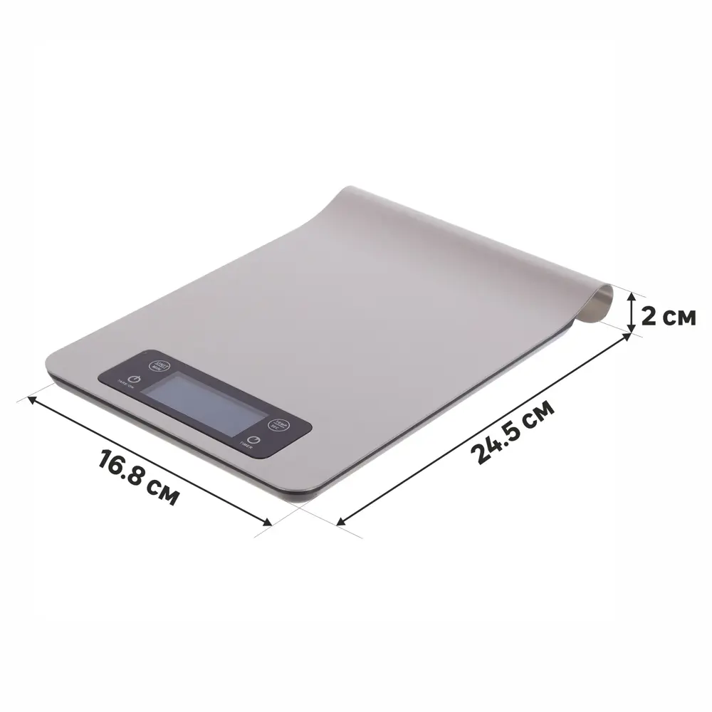 Весы настольные NEO 24.5x16.8x2 см хром до 5 кг Santreyd STLM-2108786 - Вид №1