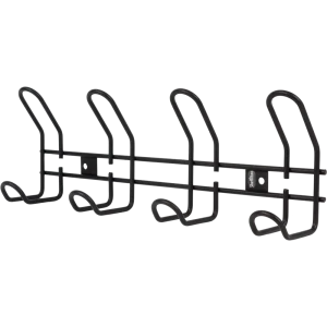 Вешалка настенная SHT-WH14-4 37.5х13 см, металл, цвет чёрный муар