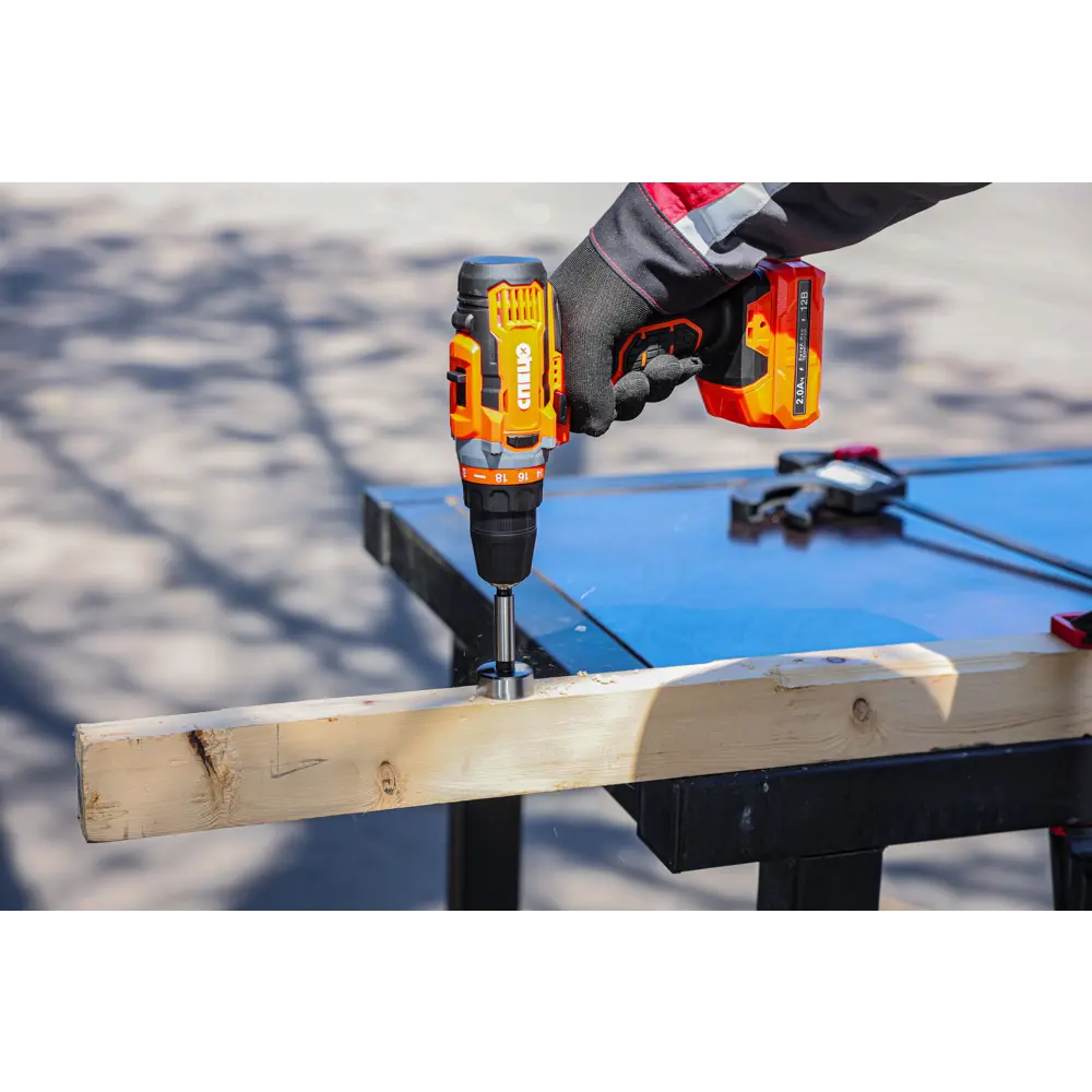 Дрель-шуруповерт аккумуляторная Спец БДА-12-2, 12 В Li-Ion 2x2 Ач STLM-2198764 - Вид №11