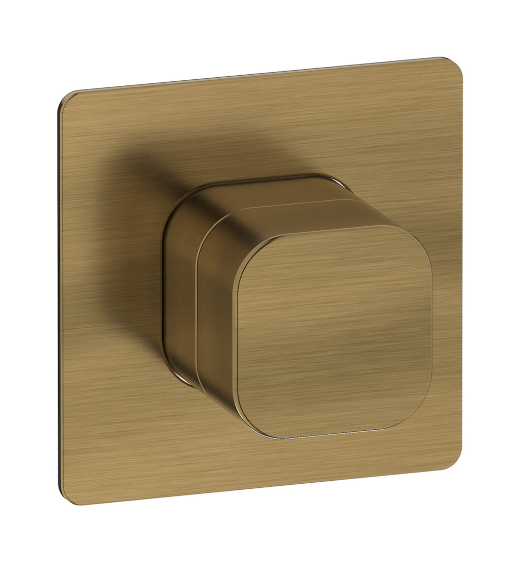 Комплект внешних частей настенного прогрессивного смесителя на 1 потребителя. WE ARE IB eo300mb_1 Modern Bronze Elio