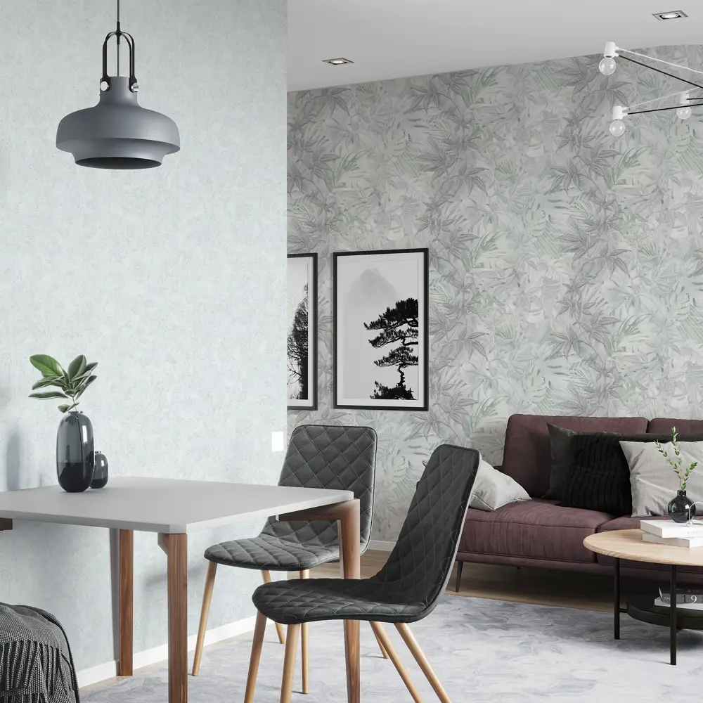 Обои флизелиновые Palitra Home Bionica серо-зеленые 1.06 м 71844-64 STLM-2164424 - Вид №3