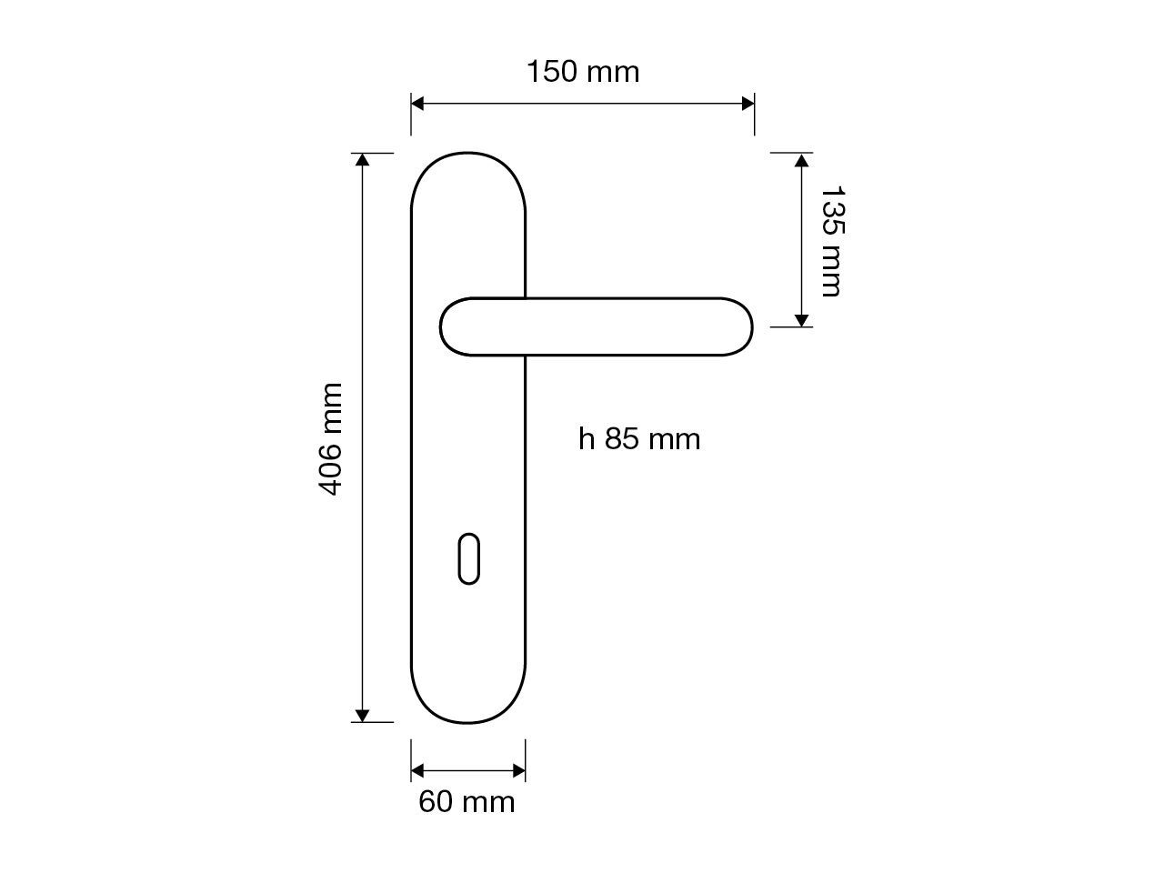 Латунная ручка с кристаллами Swarovski® на пластине LINEA CALI' Jewel ARCH-00017746 - Вид №2