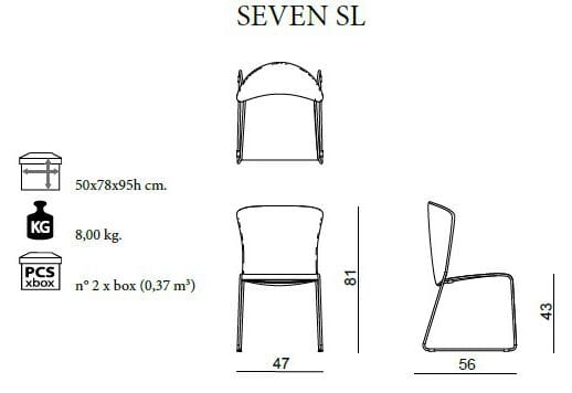 Мягкий стул для саней BBB SEVEN ARCH-00078328 - Вид №5