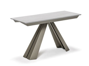 Выдвижная консоль из стали и дерева