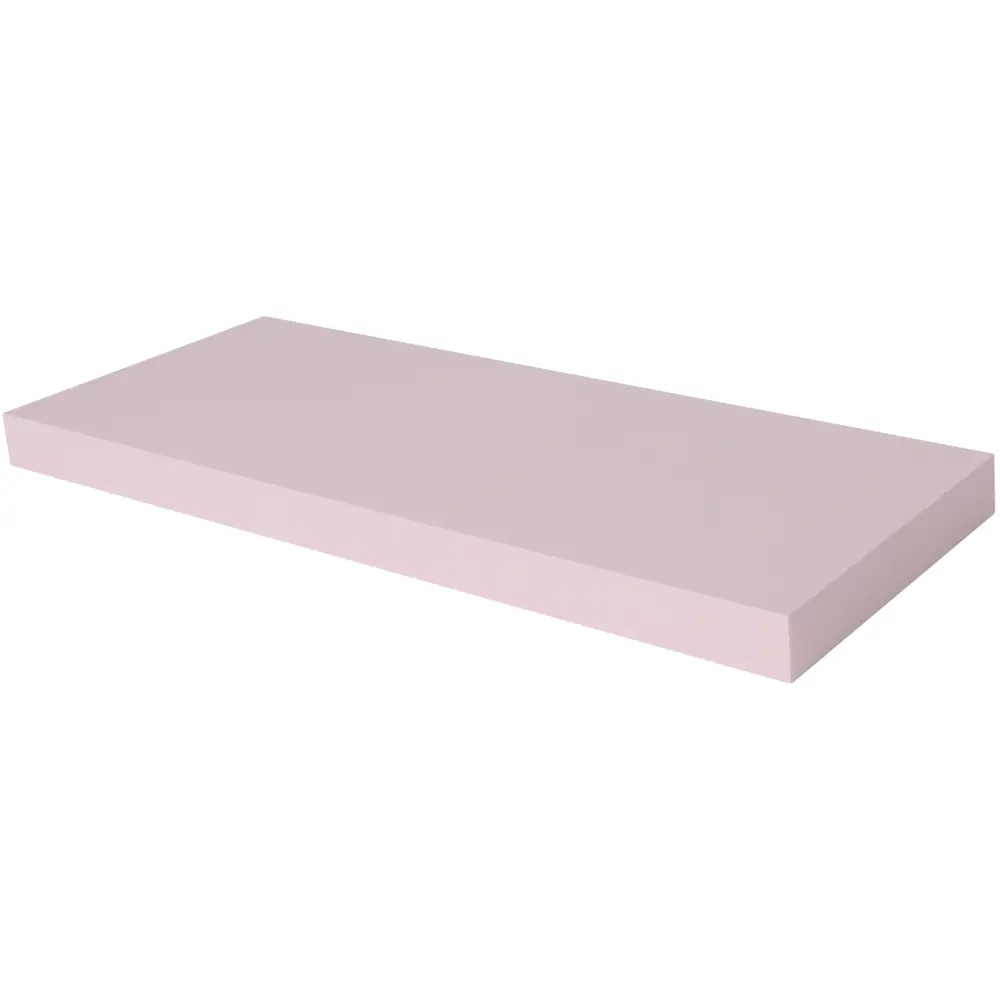 Полка мебельная прямая 60x23.5x3.8 см МДФ цвет розовый SPACEO STLM-2185253