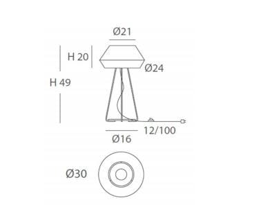 Светодиодная настольная лампа ручной работы Olé Lighting Banyo ARCH-00124532 - Вид №4