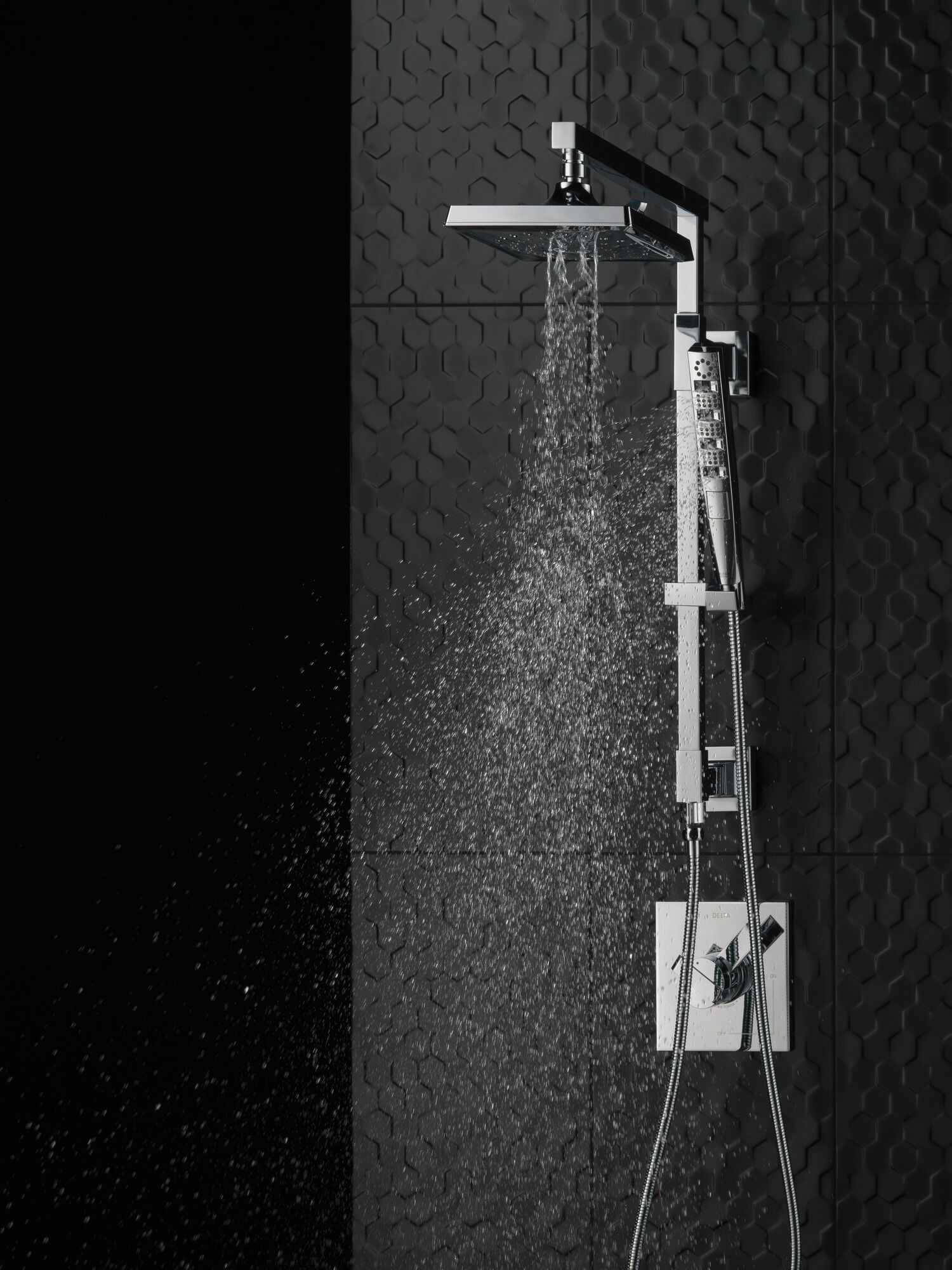 58410-RB Душевая колонна угловая 18 дюймов Delta Faucet Universal Showering Венецианская бронза  - Вид №11