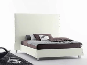 Casamania & Horm Мягкая съемная двуспальная кровать с высоким изголовьем White