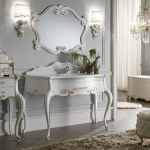 Комплект мебели Dante L138 СМ белый с золотым декором