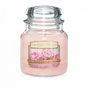Свеча маленькая в стеклянной банке "Пудровый букет" Blush Bouquet 104гр 25-45 часов YANKEE CANDLE  267927 Розовый