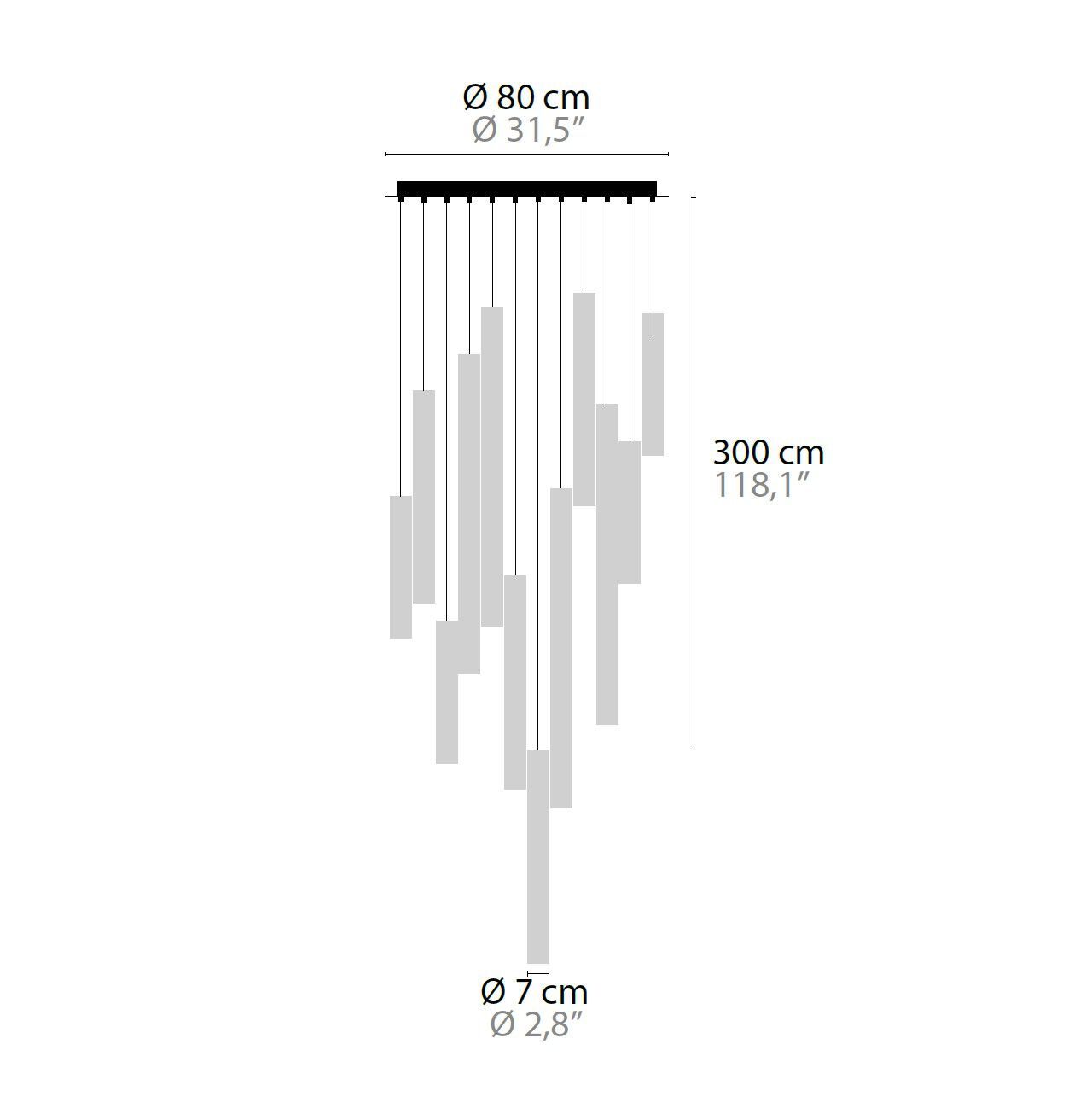 Стеклянный подвесной светильник ILFARI ARCH-00063523 - Вид №2