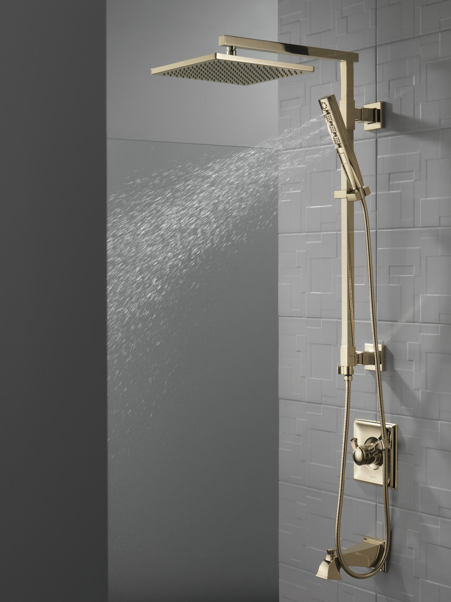 58420-PN Душевая колонна угловая 26 дюймов Delta Faucet Universal Showering Полированный никель  - Вид №2