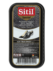 90733269 Губка для полировки обуви из гладкой кожи Shine Sponge 177.01 GKPS цвет черный STLM-0359837 SITIL