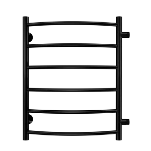 Водяной полотенцесушитель лесенка Вармо Сатурн 1/2" 500x600 мм цвет черный