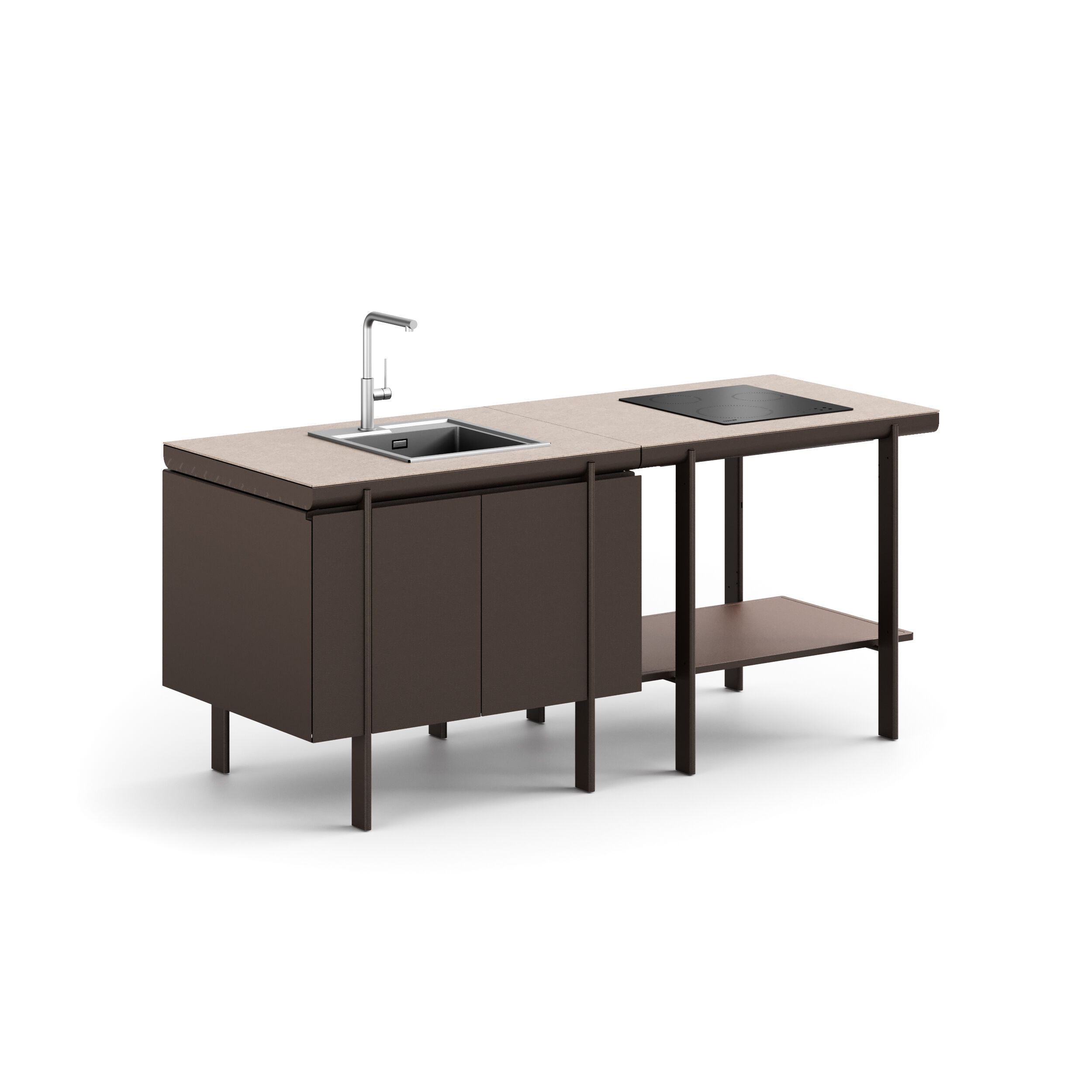 Наружная кухня из алюминия и керамогранита emu Emily ARCH-00064593 - Вид №3