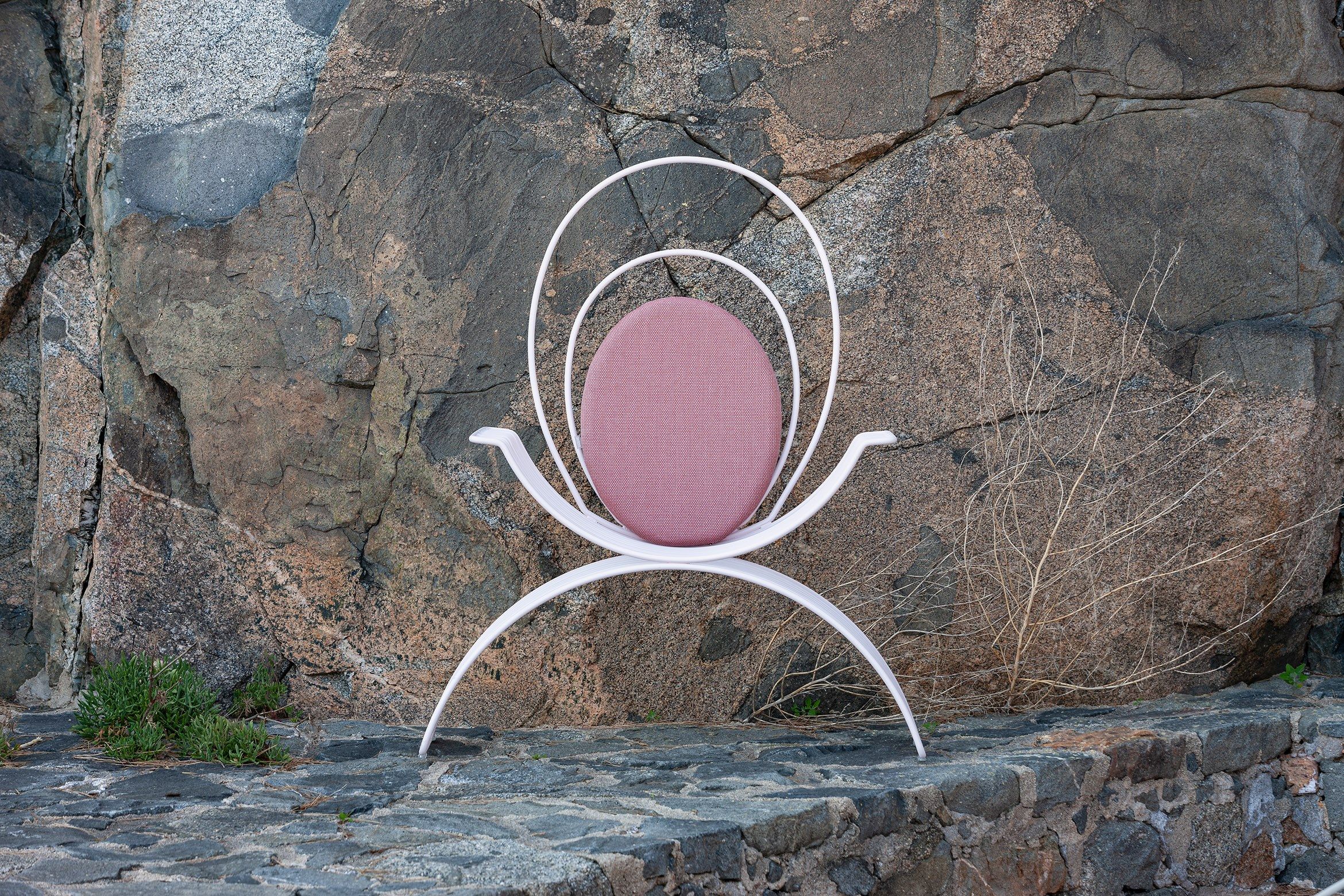 Стальной садовый стул с подлокотниками iSimar Romana ARCH-00082158 - Вид №11