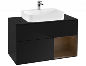 Villeroy&Boch Тумба под раковину Прямоугольная версия F372GNPH Finion Glossy Black Lacquer