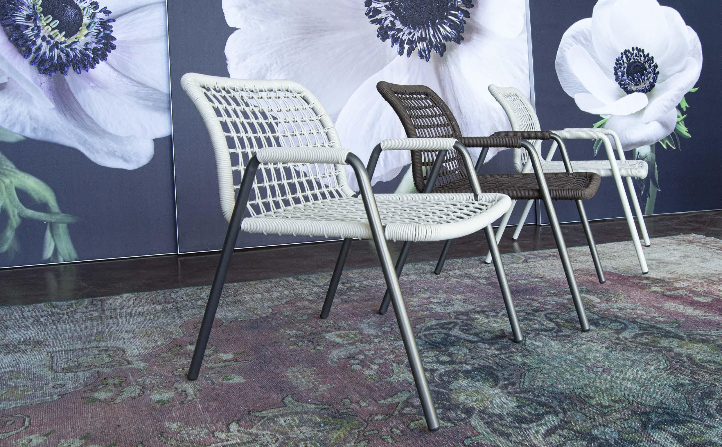 Штабелируемое кресло из морской веревки с подлокотниками Tonon Sailor ARCH-00118972 - Вид №6