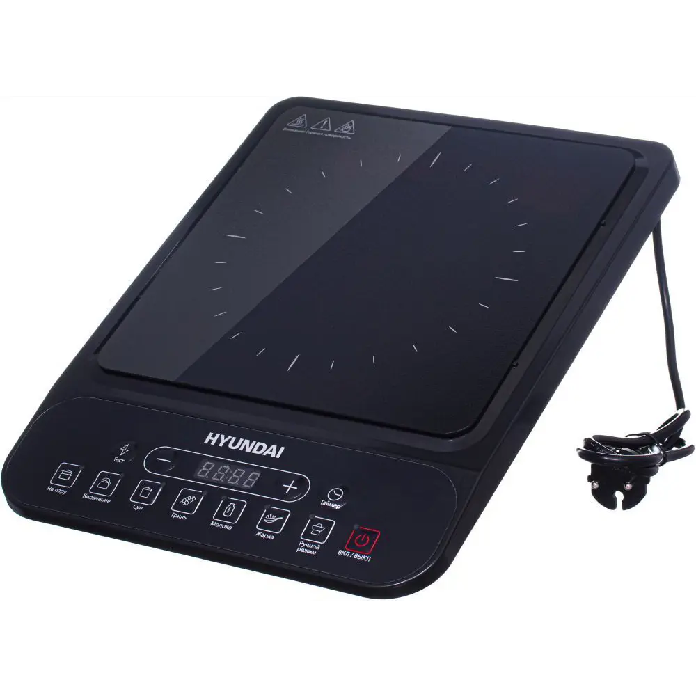 Индукционная настольная плита Hyundai HYC-0101 29 см 1 конфорка цвет черный Santreyd STLM-2056850