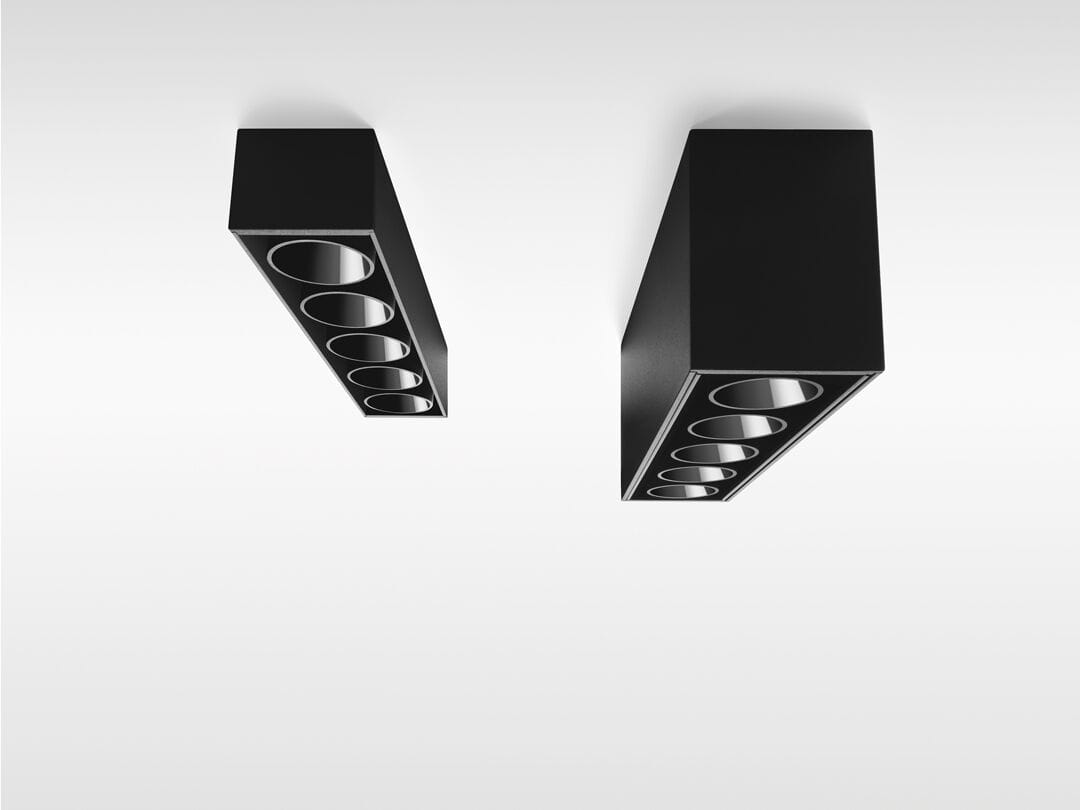 Алюминиевый светодиодный потолочный светильник Arkoslight Черный пульт дистанционного управления Foster Surface ARCH-00027779 - Вид №6