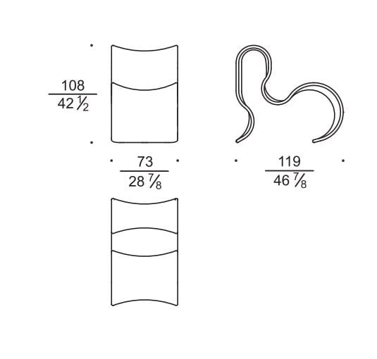 Биоразлагаемое тканевое съемное кресло Busnelli иконы ARCH-00125453 - Вид №5