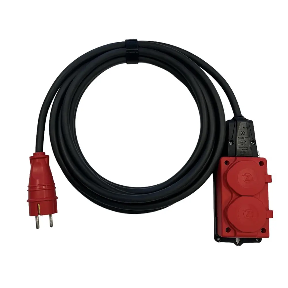 Удлинитель-шнур Itok i-connect-color-SU-PVS-310-2-54-7-red 2 розетки с заземлением 3х1 мм 7 м 2200 Вт цвет красный