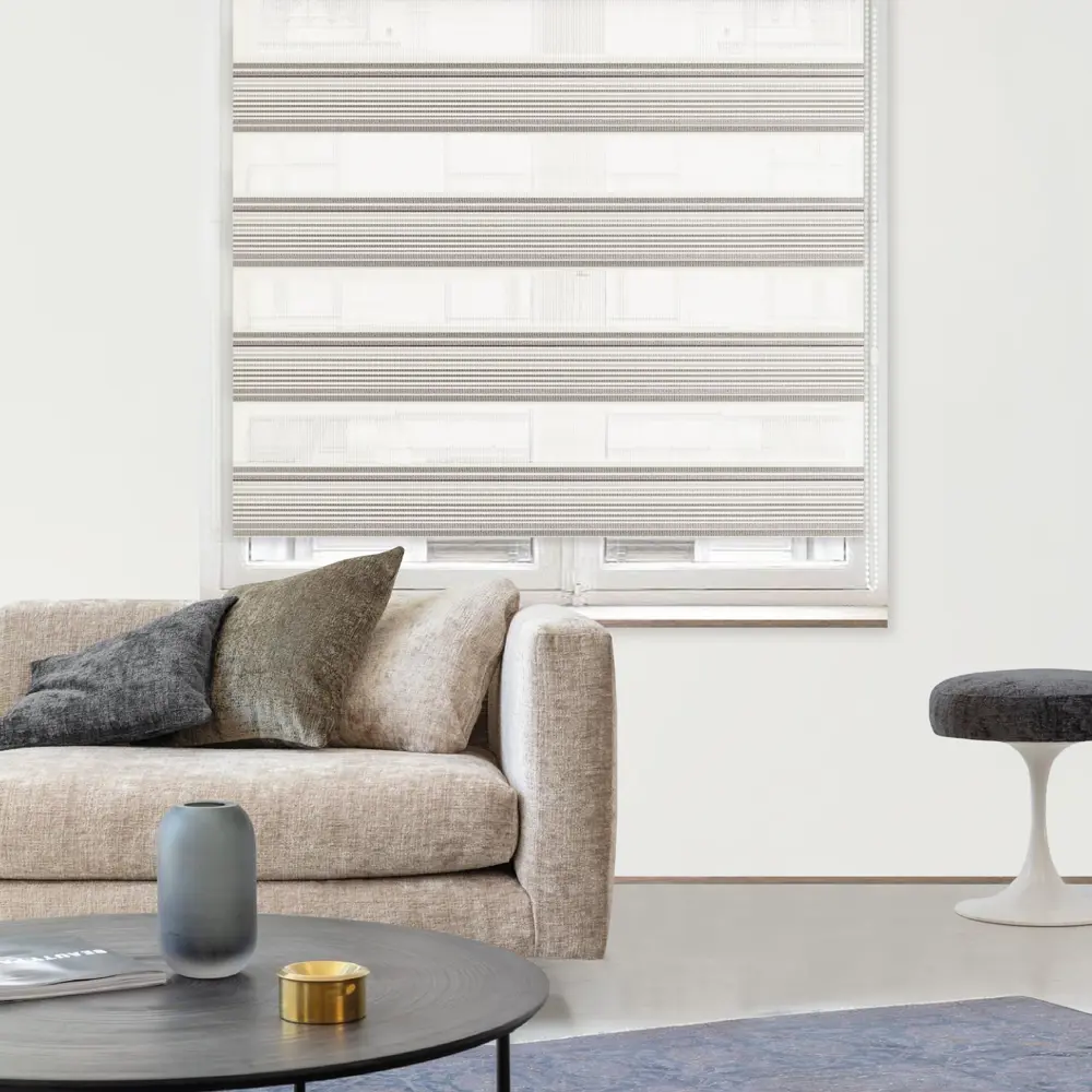 Штора рулонная день-ночь Verona 200x250 см серая MIAMOZA STLM-2197635 - Вид №2