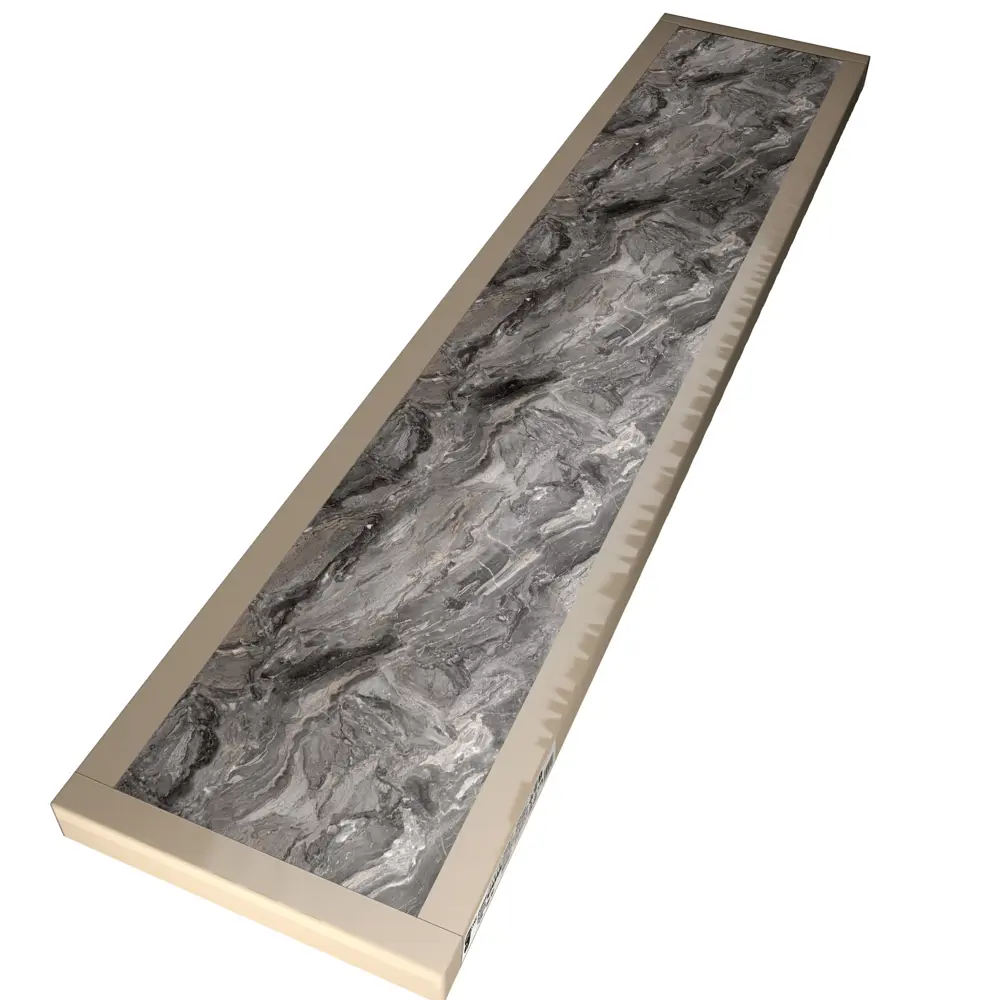 Столешница KONSENSA Рашчер 300x60x3.8 см ДСП цвет серый ДСП Прямой угол STLM-2201107 - Вид №5