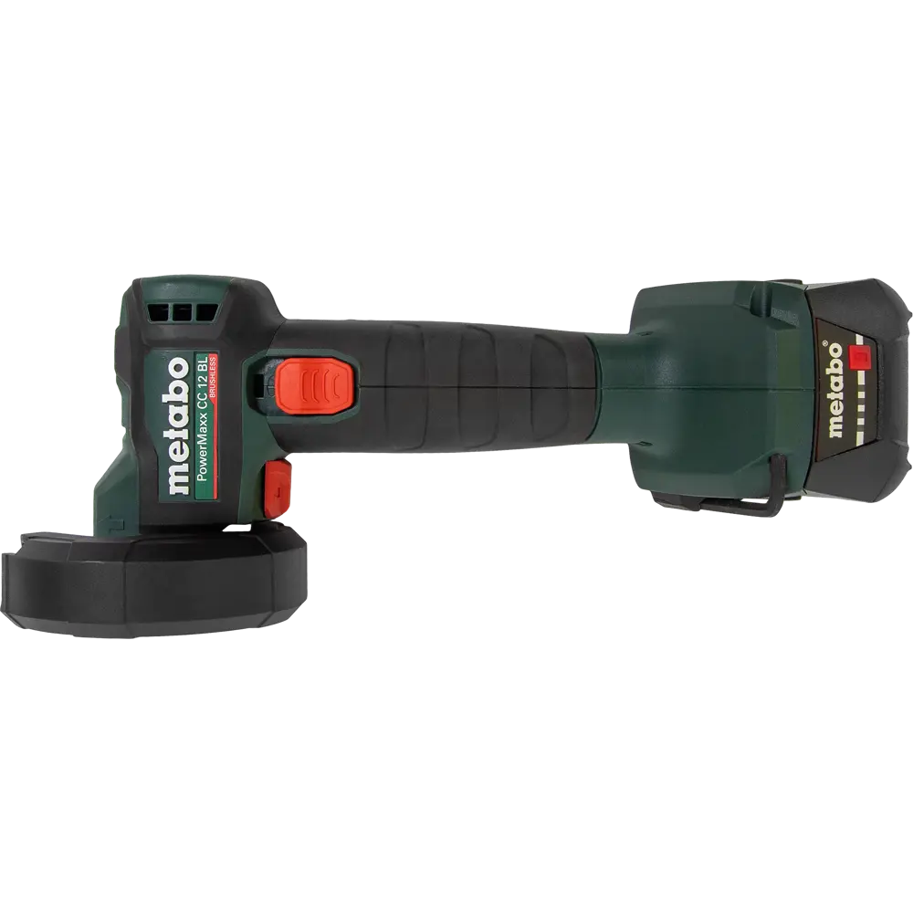 УШМ аккумуляторная бесщеточная Metabo PowerMaxx CC 12 BL 600348500, 12 В Li-Ion 2x2 Ач, 76 мм STLM-2005281 - Вид №1