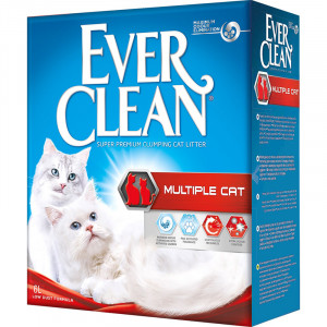 ПР0032248 Наполнитель для кошачьего туалета Multiple Cat комкующийся для нескольких кошек 6л EVER CLEAN