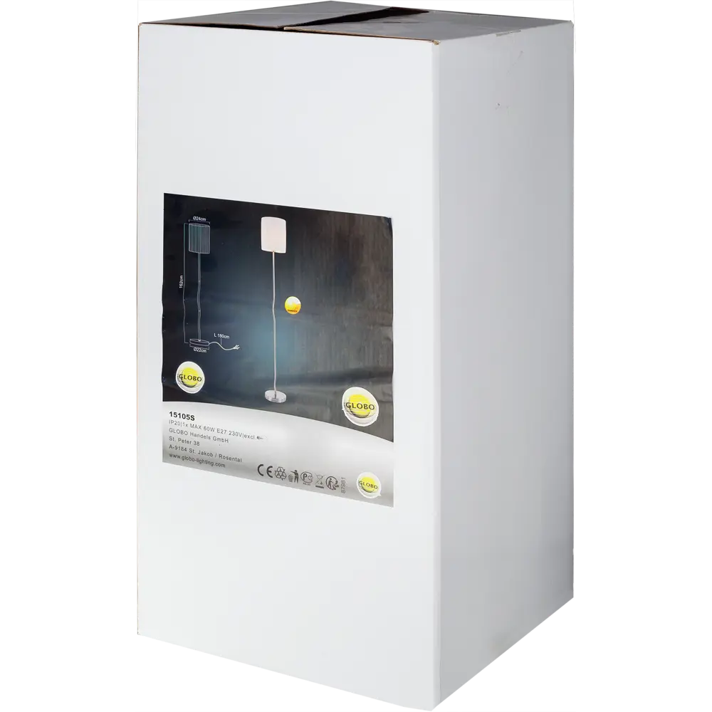 Торшер «Globo» 1xE27x60 Вт, цвет никель STLM-2131929 - Вид №6