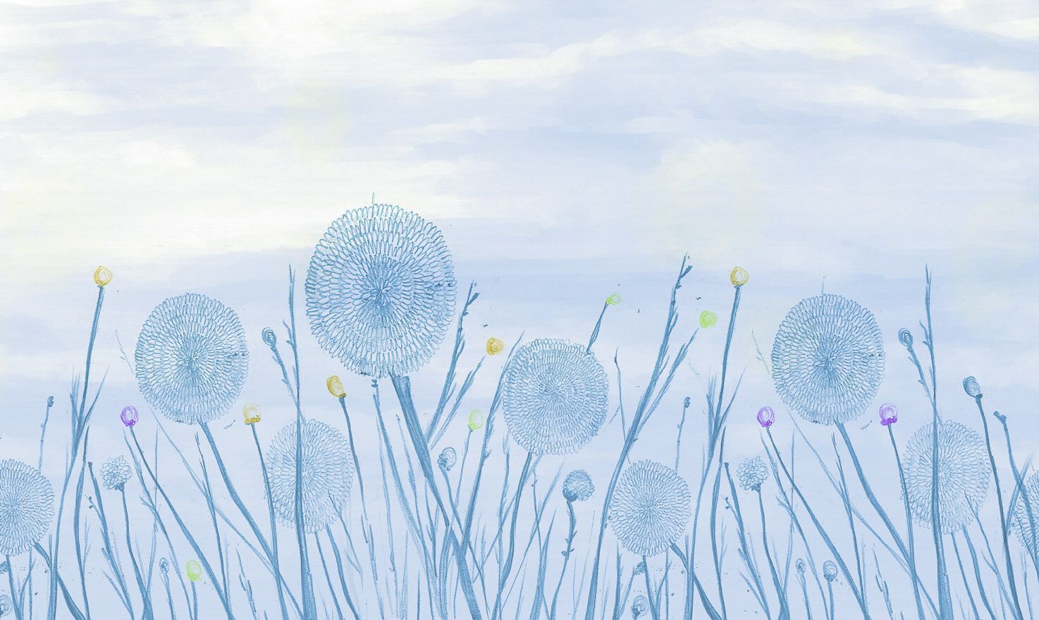 Обои с цветочными мотивами Jannelli&Volpi SOFFIONI ARCH-00045716 - Вид №3