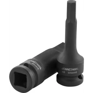 Торцевая головка ударная шестигранная Jonnesway 1/2 дюйма 12x78 мм