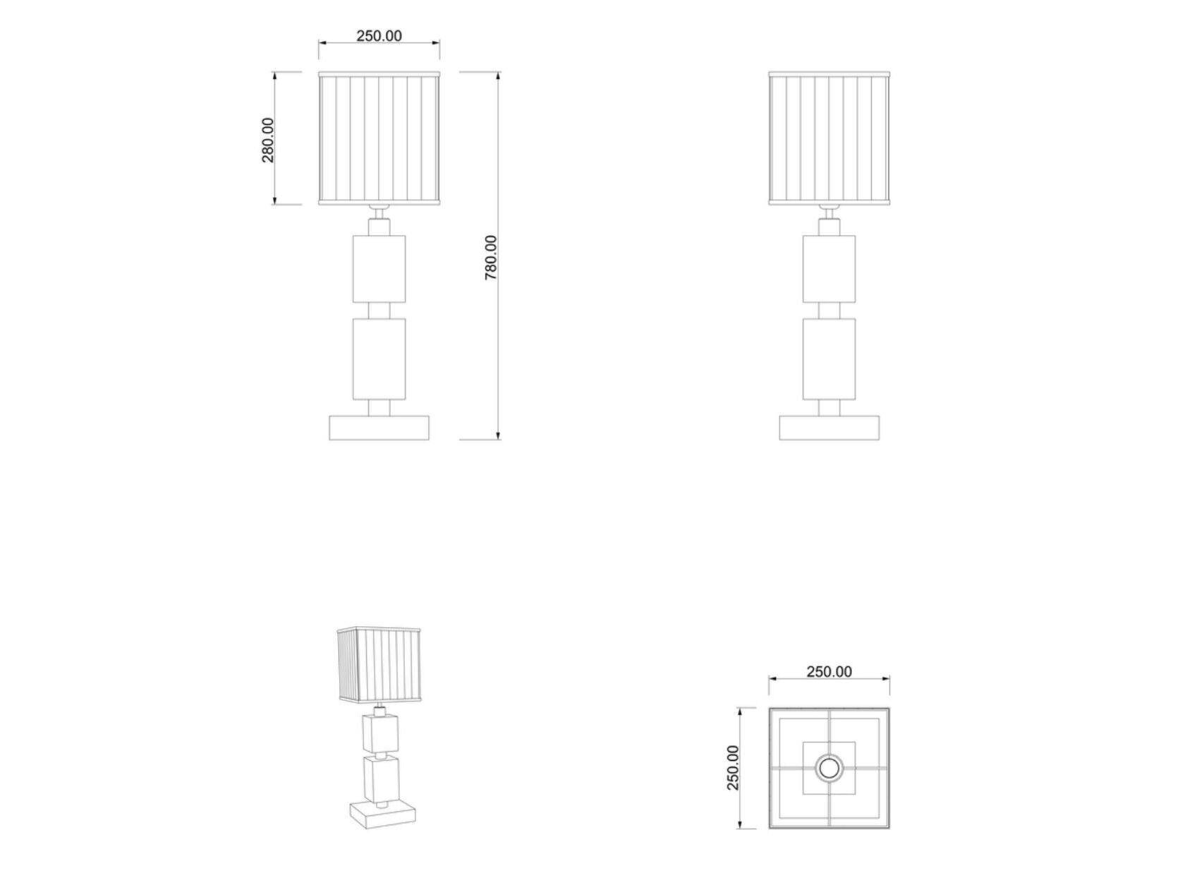 Деревянный светодиодный торшер Lampex Italiana CUBE ARCH-00084789 - Вид №2
