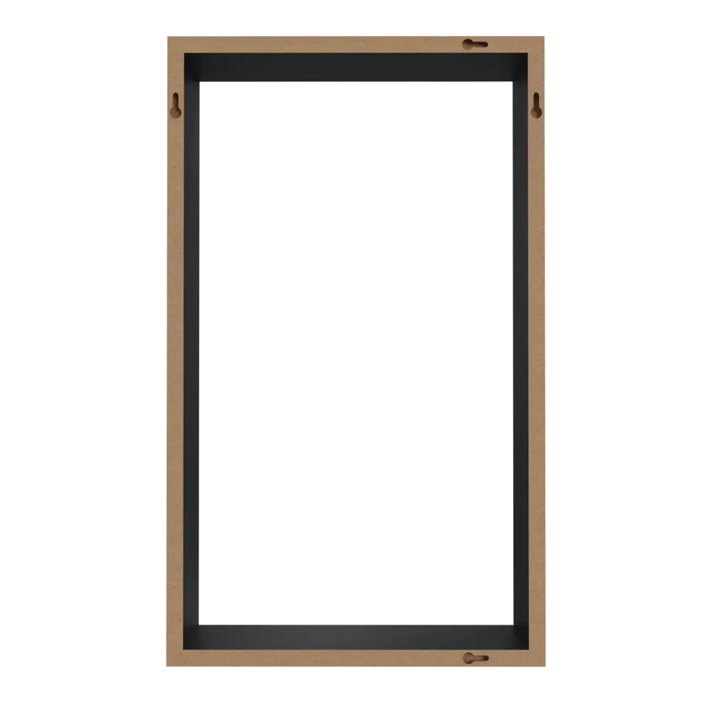 Полка настенная Spaceo 45x27 см/40x22 см МДФ цвет чёрный 2 шт STLM-2157978 - Вид №5