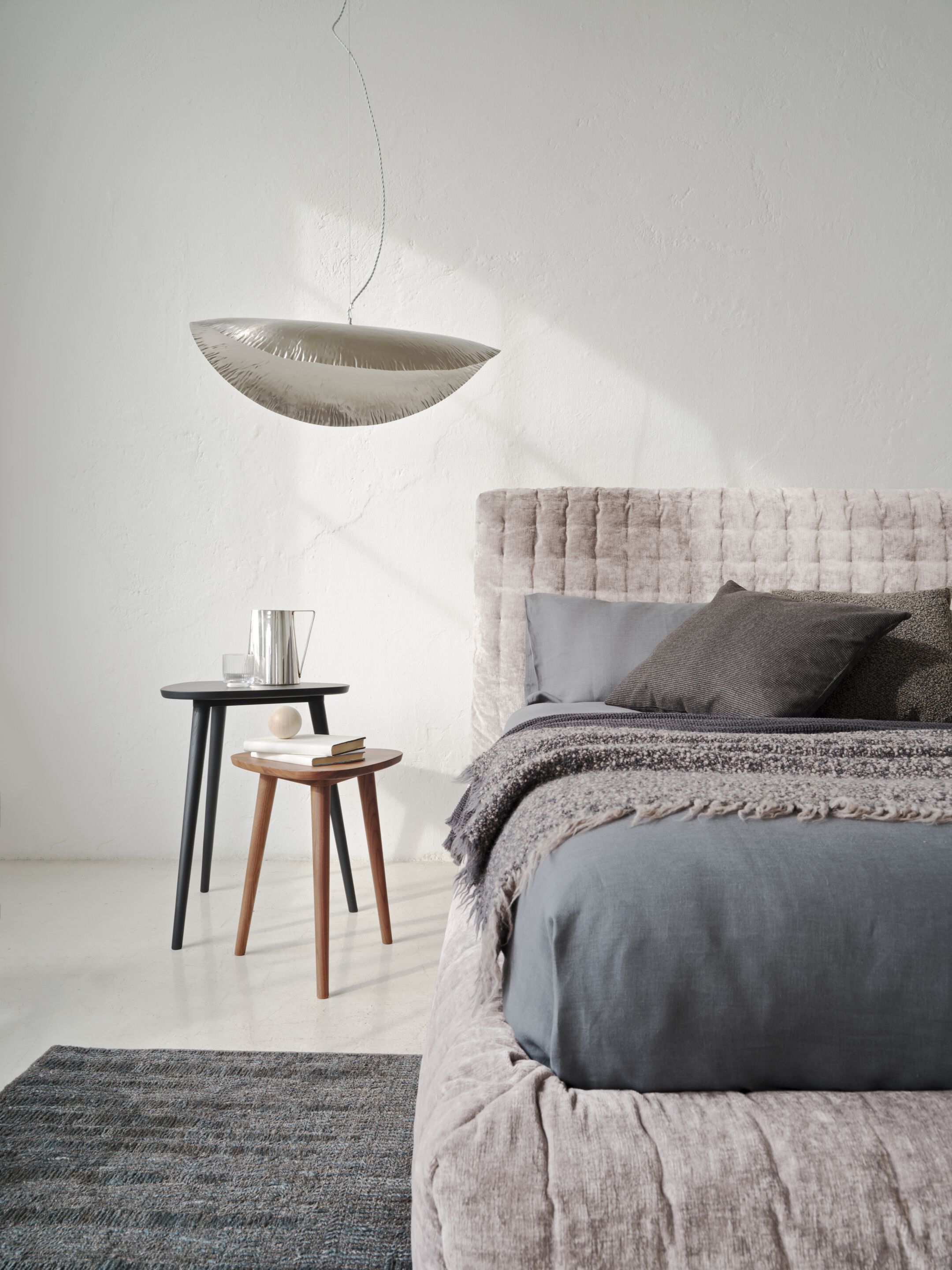 Съемная двуспальная кровать с капитонным изголовьем Gervasoni PAD ARCH-00078972 - Вид №1