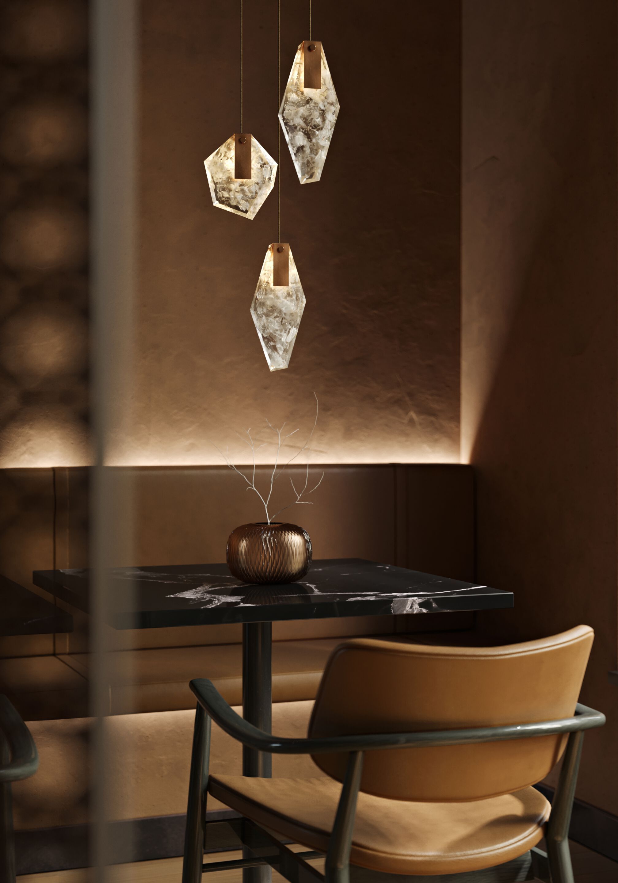 Стеклянная светодиодная люстра bomma Фрагменты ARCH-00024288 - Вид №14