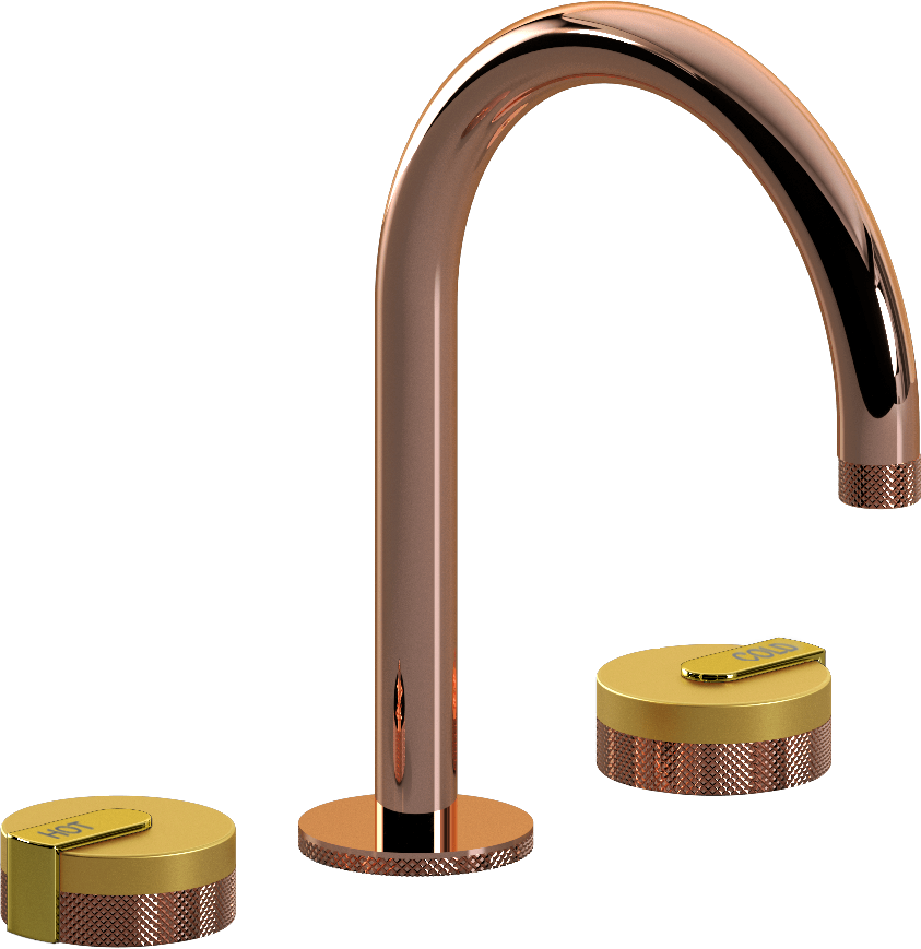 E-11512-R1BAU-L1PB-RG Смеситель для умывальника на 3 отвертия GRAFF MOD+