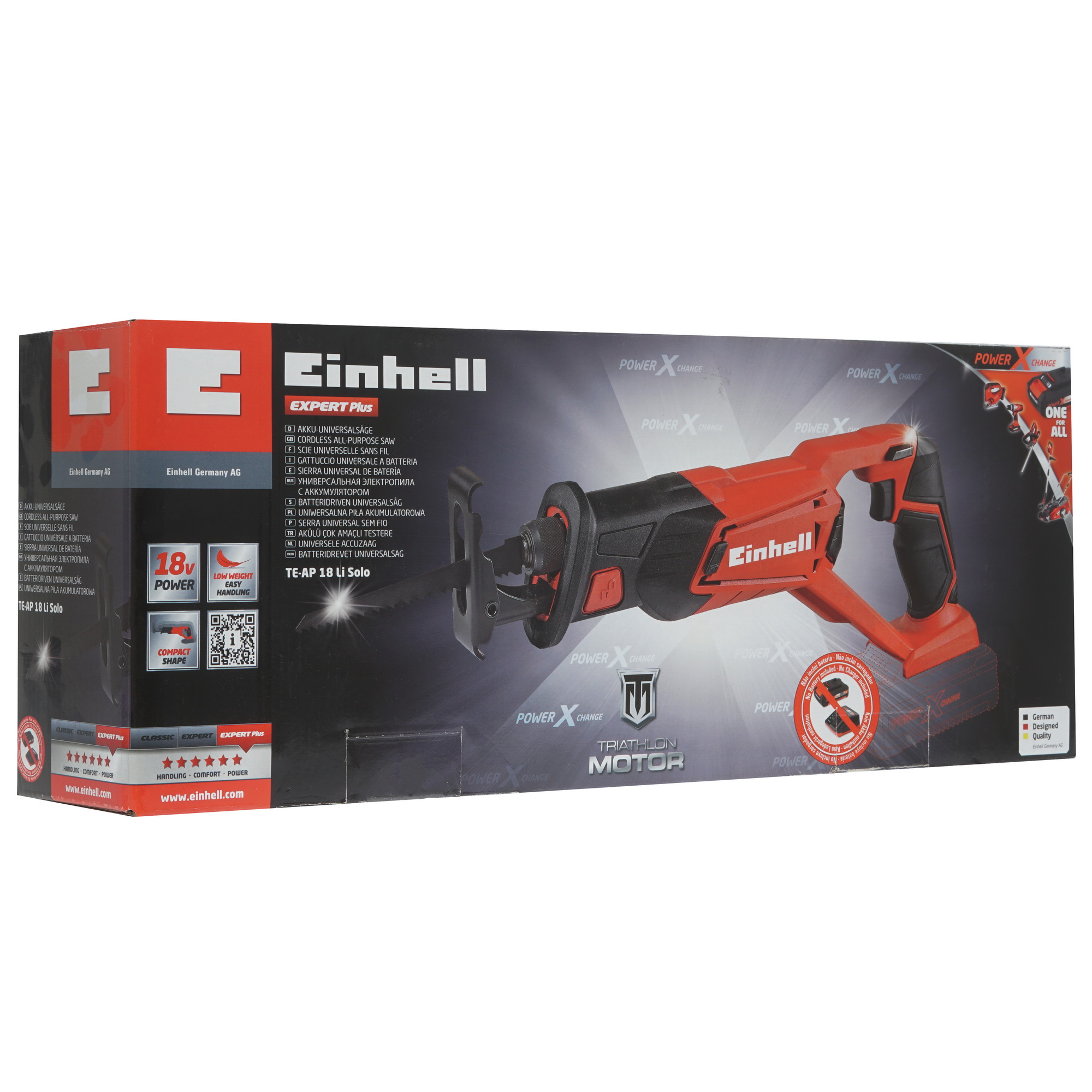 Сабельная пила Einhell PXC TE-AP 18 Li-Solo Power X Change 18V  , Без ЗУ, Без АКБ 8119194 STDN-0083637 - Вид №6