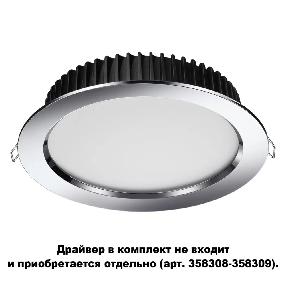 93903926 Светильник точечный светодиодный встраиваемый влагозащищенный Novotech Drum 358305 STLM-0605922