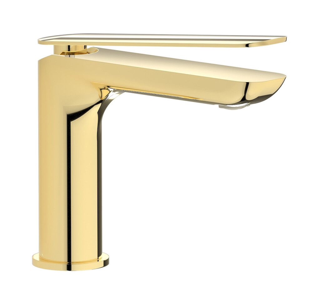 Смеситель для раковины на 1 отверстие в комплекте с донным клапаном WE ARE IB k2200ii Pale Gold K2